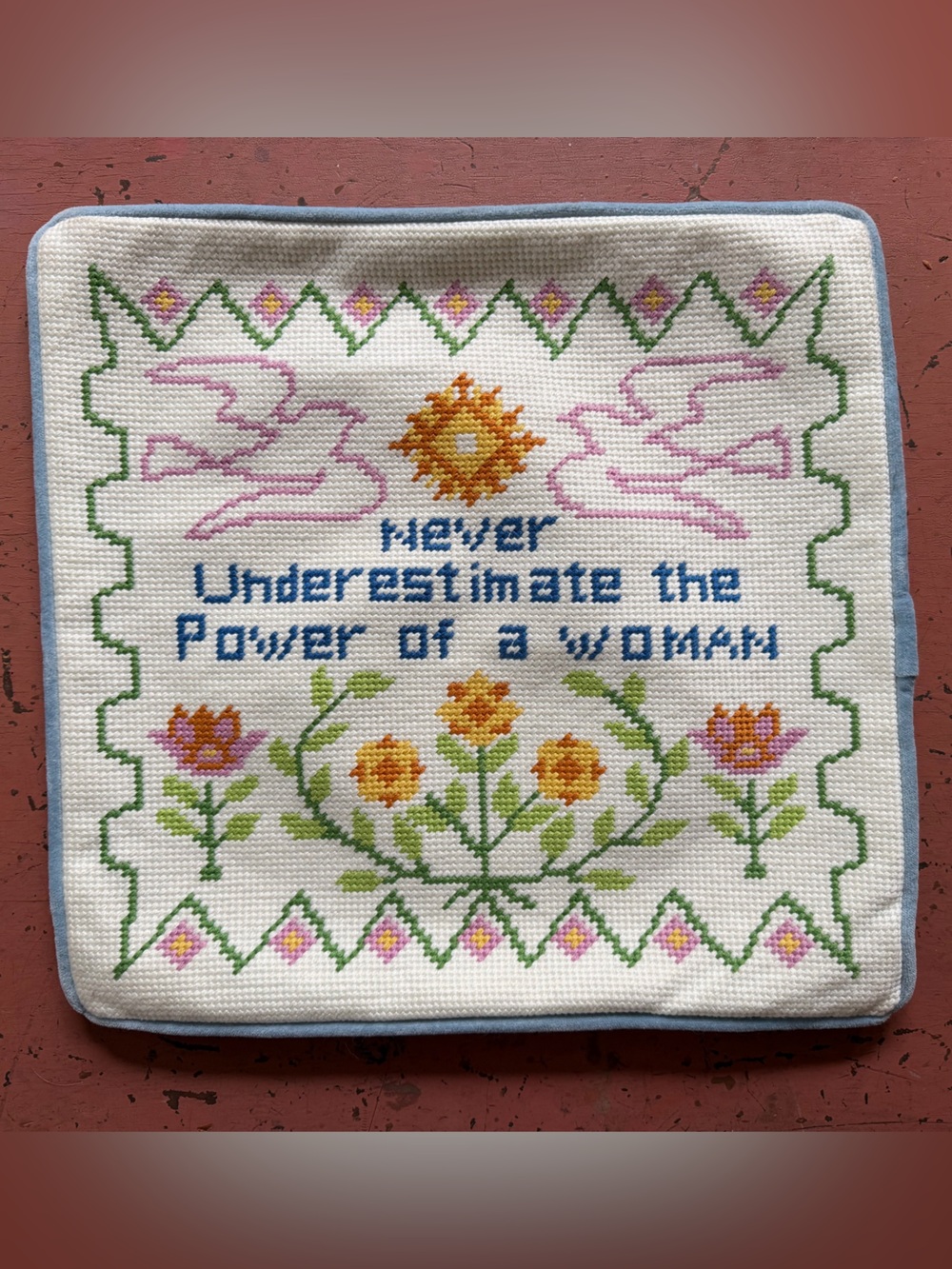 Stoned Immaculate Needlepoint Pillow Cover